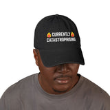 Currently Catastrophising Embroidered Denim Hat