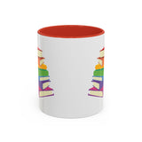 Rainbow Book Stack Mug