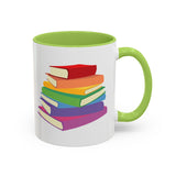 Rainbow Book Stack Mug
