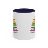 Rainbow Book Stack Mug