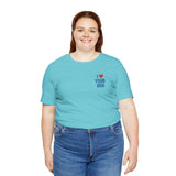 I Love Your Dog Embroidered Unisex Jersey Short Sleeve Tee
