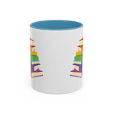 Rainbow Book Stack Mug
