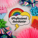 Professional Overthinker Cross Stitch Pattern