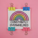 Constantly Overwhelmed Cross Stitch Pattern
