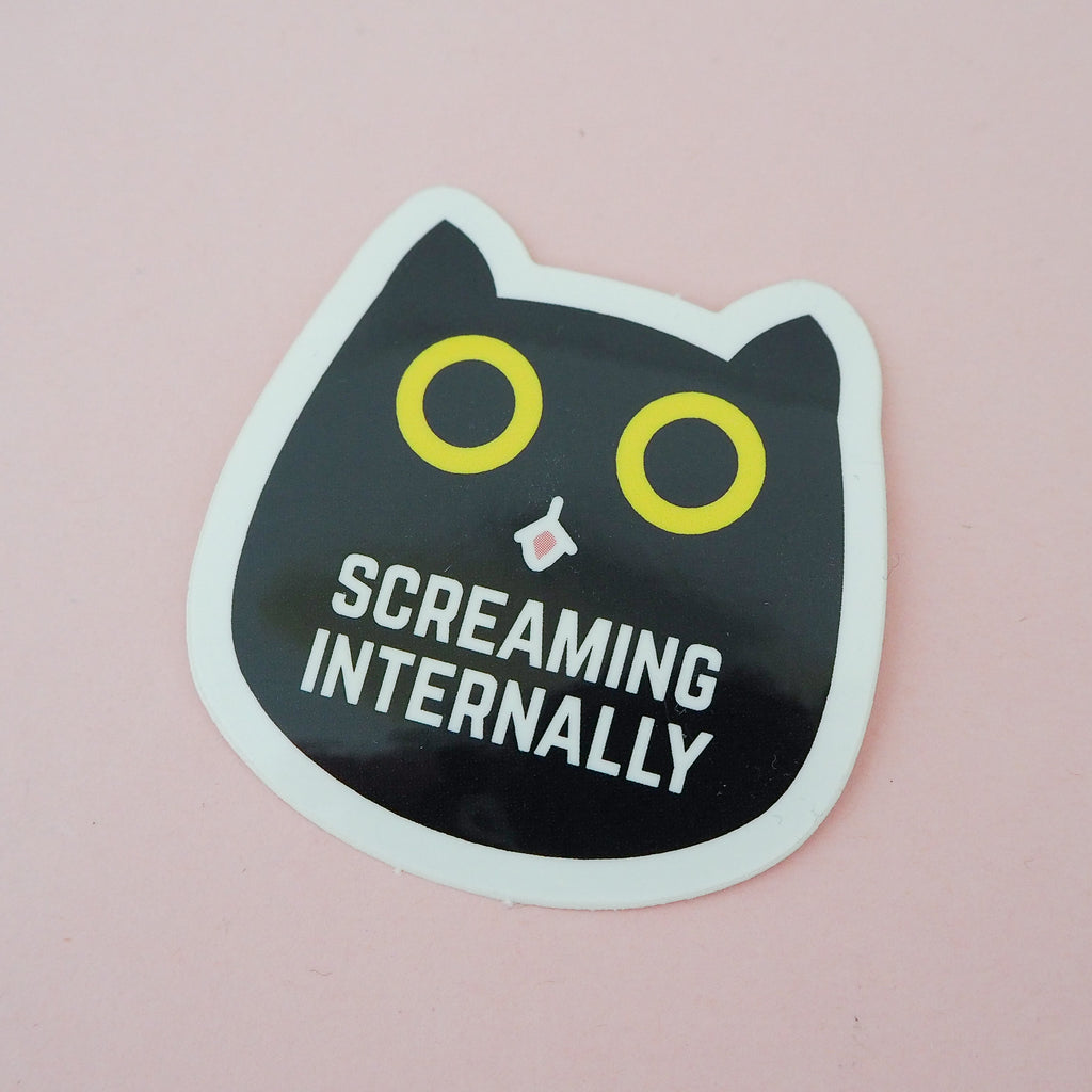 Screaming Internally - Vinyl Sticker - Hand Over Your Fairy Cakes - hoyfc.com