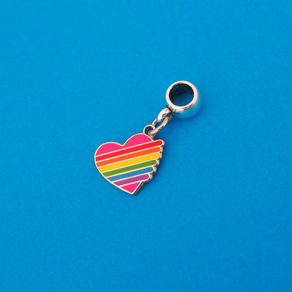 Rainbow Heart - Charm - Hand Over Your Fairy Cakes - hoyfc.com