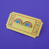 Bright Rainbow - Stud Earrings - Hand Over Your Fairy Cakes - hoyfc.com