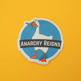 Anarchy Reigns Goose - Vinyl Sticker - Hand Over Your Fairy Cakes - hoyfc.com