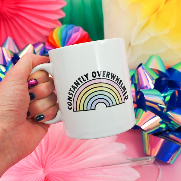 Constantly Overwhelmed - Mug - Hand Over Your Fairy Cakes - hoyfc.com