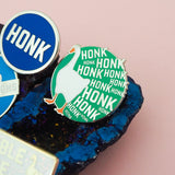 HONK HONK HONK - Enamel Pin Badge - Hand Over Your Fairy Cakes - hoyfc.com