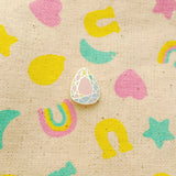 Rainbow Pastel Gem Stone - Enamel Pin - Hand Over Your Fairy Cakes - hoyfc.com