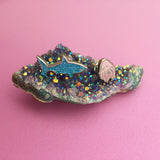 Shark and Jellyfish - Stud Earrings - Hand Over Your Fairy Cakes - hoyfc.com
