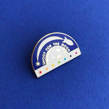 Shoot For The Moon - Enamel Pin - Hand Over Your Fairy Cakes - hoyfc.com