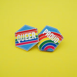 Queer Rainbow - Enamel Pin - Hand Over Your Fairy Cakes - hoyfc.com