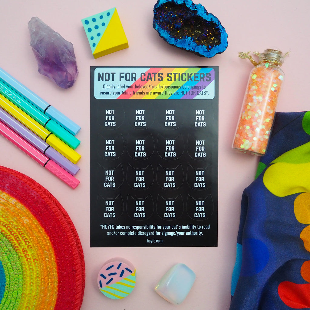 Not For Cats Sticker Sheet