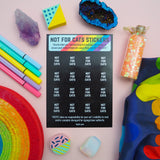 Not For Cats Sticker Sheet