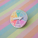 Middle Age Anxiety Spinner Enamel Pin