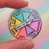 Middle Age Anxiety Spinner Enamel Pin