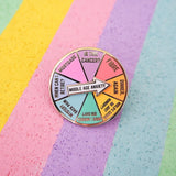 Middle Age Anxiety Spinner Enamel Pin