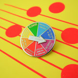 Deep Concerns Spinner Enamel Pin - Hand Over Your Fairy Cakes - hoyfc.com