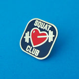 Squat Club Enamel Pin - Hand Over Your Fairy Cakes - hoyfc.com