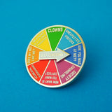 Deep Concerns Spinner Enamel Pin - Hand Over Your Fairy Cakes - hoyfc.com