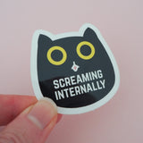 Screaming Internally - Vinyl Sticker - Hand Over Your Fairy Cakes - hoyfc.com