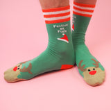 Festive As Fuck Reindeer Christmas Socks