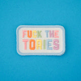 Fuck the Tories Pastel - Iron-On Patch - Hand Over Your Fairy Cakes - hoyfc.com