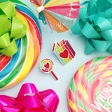Retro Rainbow Lollipop - Enamel Pin - Hand Over Your Fairy Cakes - hoyfc.com
