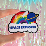 Space Explorer Rainbow Rocket - Patch - Hand Over Your Fairy Cakes - hoyfc.com