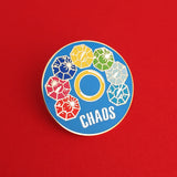 Chaos - Enamel Pin - Hand Over Your Fairy Cakes - hoyfc.com