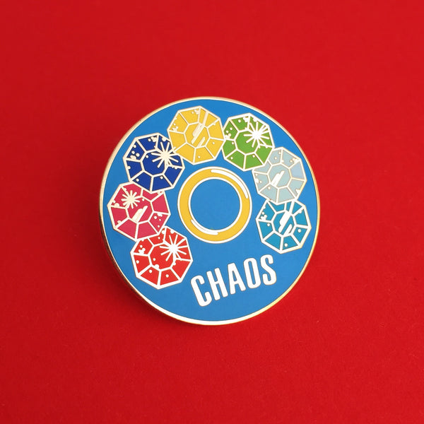 Chaos - Enamel Pin - Hand Over Your Fairy Cakes - hoyfc.com