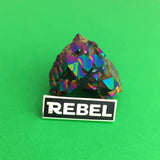 Rebel - Enamel Pin - Hand Over Your Fairy Cakes - hoyfc.com