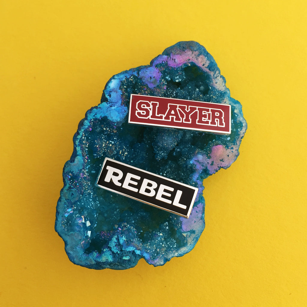 Rebel Enamel Pin - HOYFC – Hand Over Your Fairy Cakes