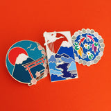 Japan - Enamel Pin Set - Hand Over Your Fairy Cakes - hoyfc.com