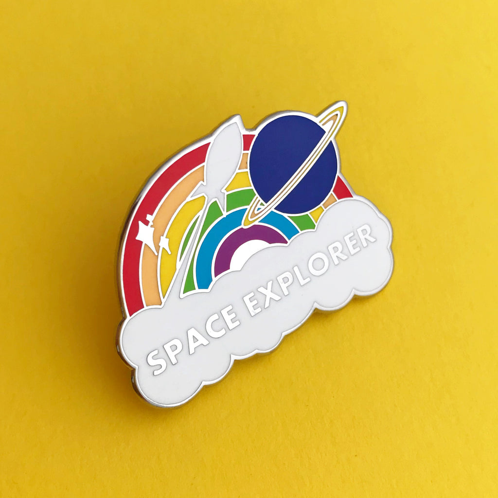 Space Explorer - Enamel Pin - Hand Over Your Fairy Cakes - hoyfc.com