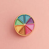 Pastel Pearl Colour Wheel - Enamel Pin - Hand Over Your Fairy Cakes - hoyfc.com