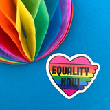 Equality Now - Vinyl Sticker - Hand Over Your Fairy Cakes - hoyfc.com