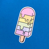 Rainbow Ice Lolly - Vinyl Sticker - Hand Over Your Fairy Cakes - hoyfc.com