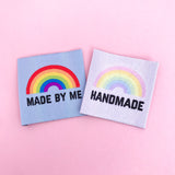 "Handmade" Rainbow - Clothing Label - Hand Over Your Fairy Cakes - hoyfc.com