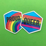 Proud Rainbow - Vinyl Sticker - Hand Over Your Fairy Cakes - hoyfc.com