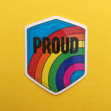 Proud Rainbow - Vinyl Sticker - Hand Over Your Fairy Cakes - hoyfc.com