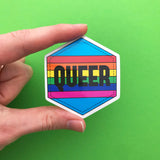Queer Rainbow - Vinyl Sticker - Hand Over Your Fairy Cakes - hoyfc.com