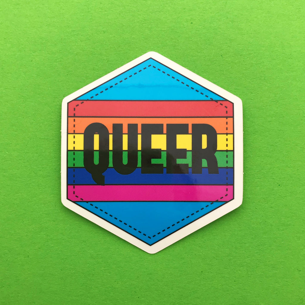 Queer Rainbow - Vinyl Sticker - Hand Over Your Fairy Cakes - hoyfc.com
