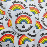 Awkward & Uncoordinated - Vinyl Sticker - Hand Over Your Fairy Cakes - hoyfc.com