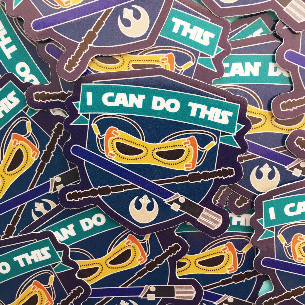 I Can Do This (Rey - Star Wars) - Vinyl Sticker - Hand Over Your Fairy Cakes - hoyfc.com