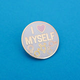 I Love Myself - Enamel Pin - Hand Over Your Fairy Cakes - hoyfc.com