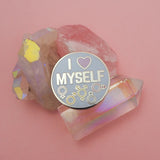 I Love Myself - Enamel Pin - Hand Over Your Fairy Cakes - hoyfc.com