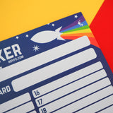 Rainbow Rocket 30 Day Tracker - A4 Notepad - Hand Over Your Fairy Cakes - hoyfc.com